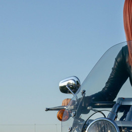 motorcycle rider portrait